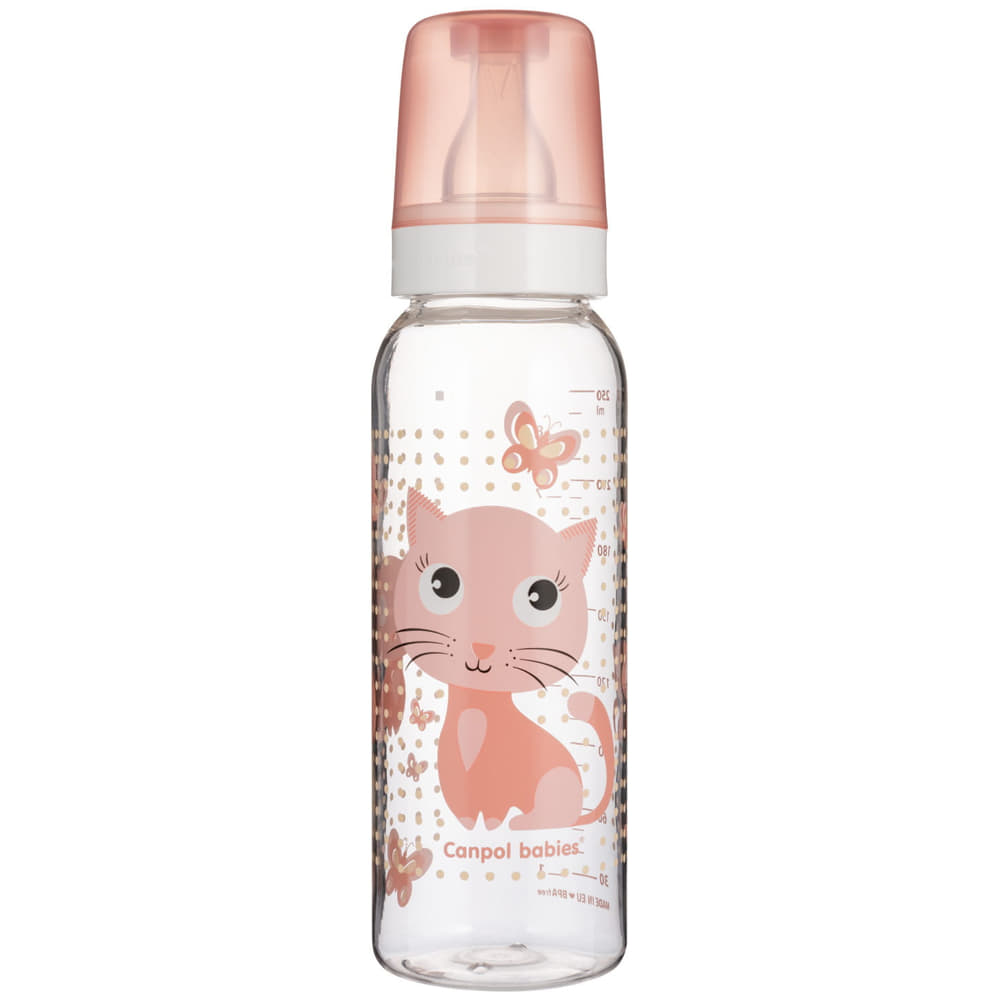 *Бутылочка Canpol с рисунком BPA 0% коллекция веселые животные 250 мл
