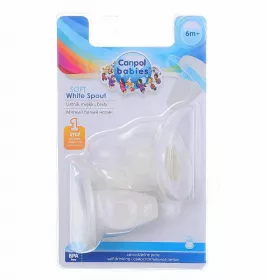 *Носик Canpol для бутылОчки мягкий 2 шт