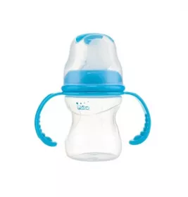 Пляшечка Lindo Premium з ручками та силіконовою соскою 120 мл
