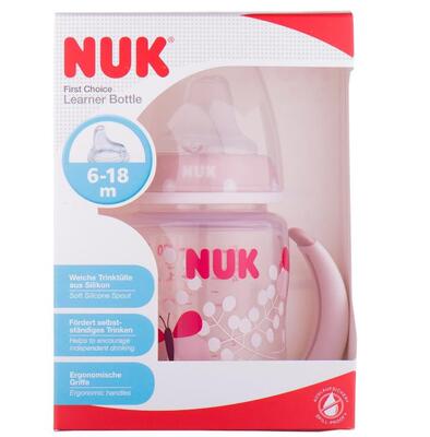 Пляшечка Nuk FC навчальна силікон. насадка+ручки 150мл