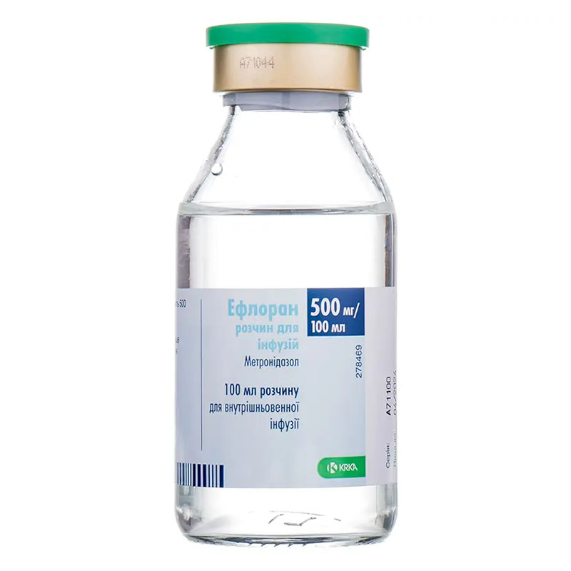 Ефлоран KRKA розчин для інфузій 500 мг/100 мл по 100 мл у флаконі