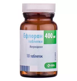Ефлоран KRKA таблетки по 400 мг 10 шт. у флаконі