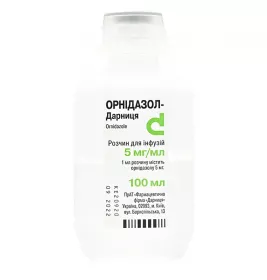 Орнідазол-Дарниця розчин для інфузій 5 мг/мл по 100 мл у флаконі 1 шт.
