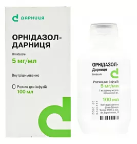 Орнідазол-Дарниця розчин для інфузій 5 мг/мл по 100 мл у флаконі 1 шт.