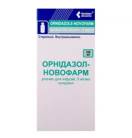 Орнидазол-Новофарм раствор для инфузий 5 мг/мл по 100 мл во флаконе 1 шт.