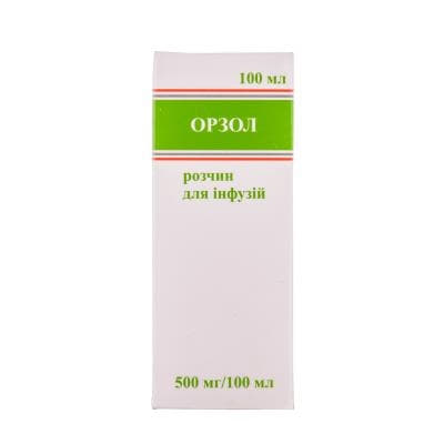 Орзол розчин для інфузій 500 мг/100 мл по 100 мл у флаконі 1 шт.