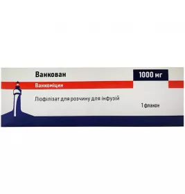 Ванкован порошок по 1000 мг во флаконе 1 шт.