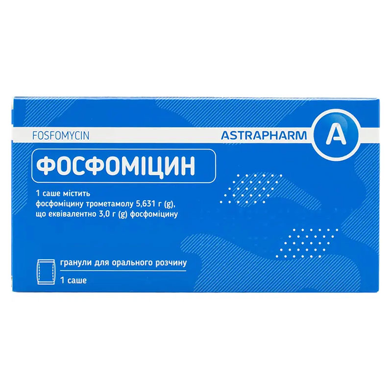 Фосфоміцин-Астрафарм гранули по 3 г у саші 1 шт.