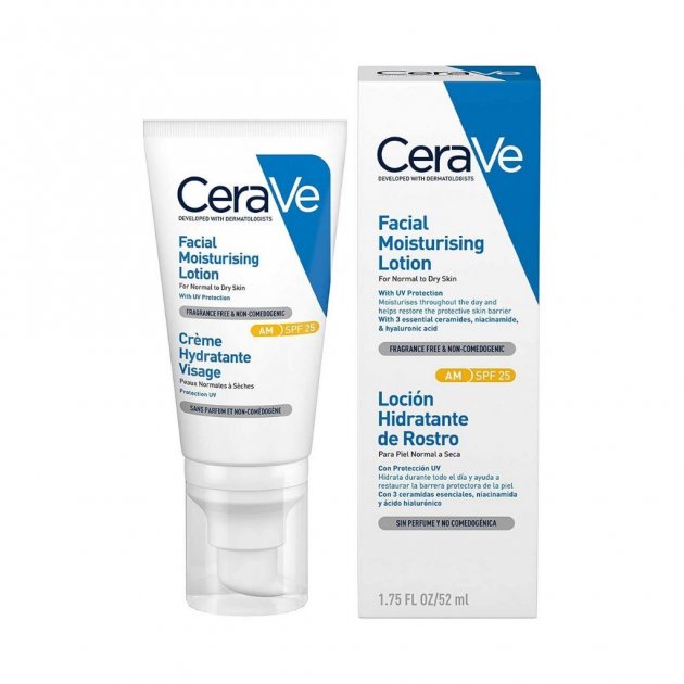 *Крем CeraVe Дневной увлажн. для нормальной и сухой кожи лица SPF25 52 мл *Крем CeraVe Дневной увлажн. для нормальной и сухой кожи лица SPF25 52 мл