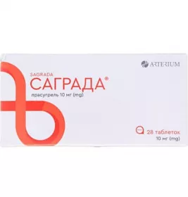 Саграда таблетки по 10 мг 28 шт. (14х2)