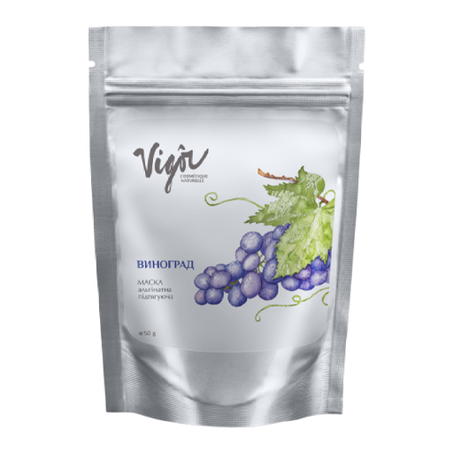*Маска для обличчя Vigor альгінатна підтягуюча Виноград 50г