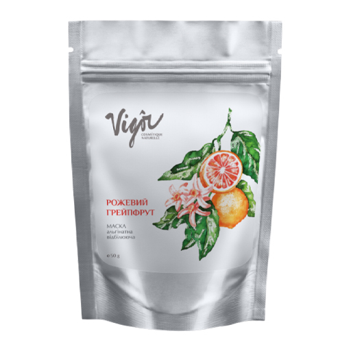Маска Vigor альгінатна відбілююча Рожевий Грейпфрут 50г