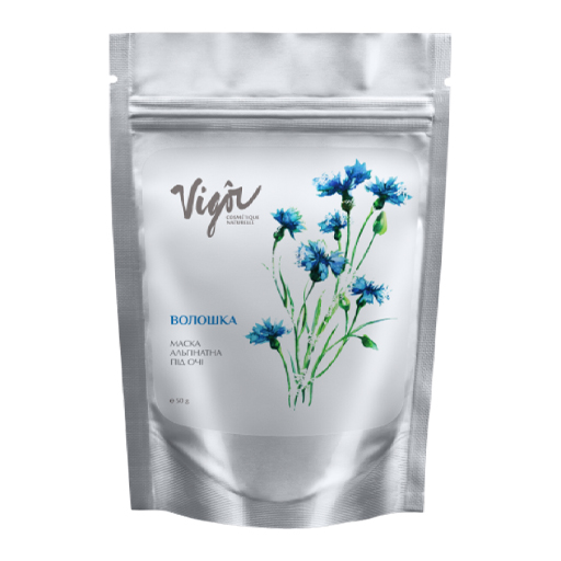 *Маска для шкіри навколо очей Vigor альгінатна Волошка 50г