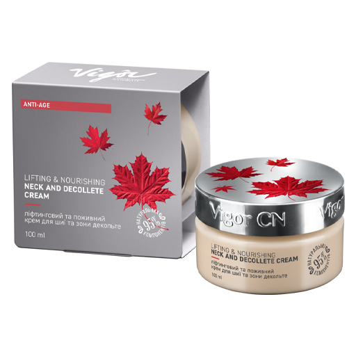 *Крем для шиї та декольте Vigor Ліфтинговий та поживний 100мл