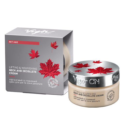 Крем Vigor ліфтинговий та поживний для шиї та декольте 50мл