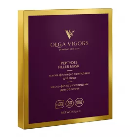 *Маска-філер Vigor з пептидами для обличчя №4