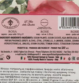 Мило тверде SAF роза 150г