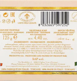 Мило тверде SAF мандарин 125г