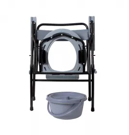 Стілець-туалет Ridni з санітарним обладнанням складаний, нерегульований по висоті KJT710B