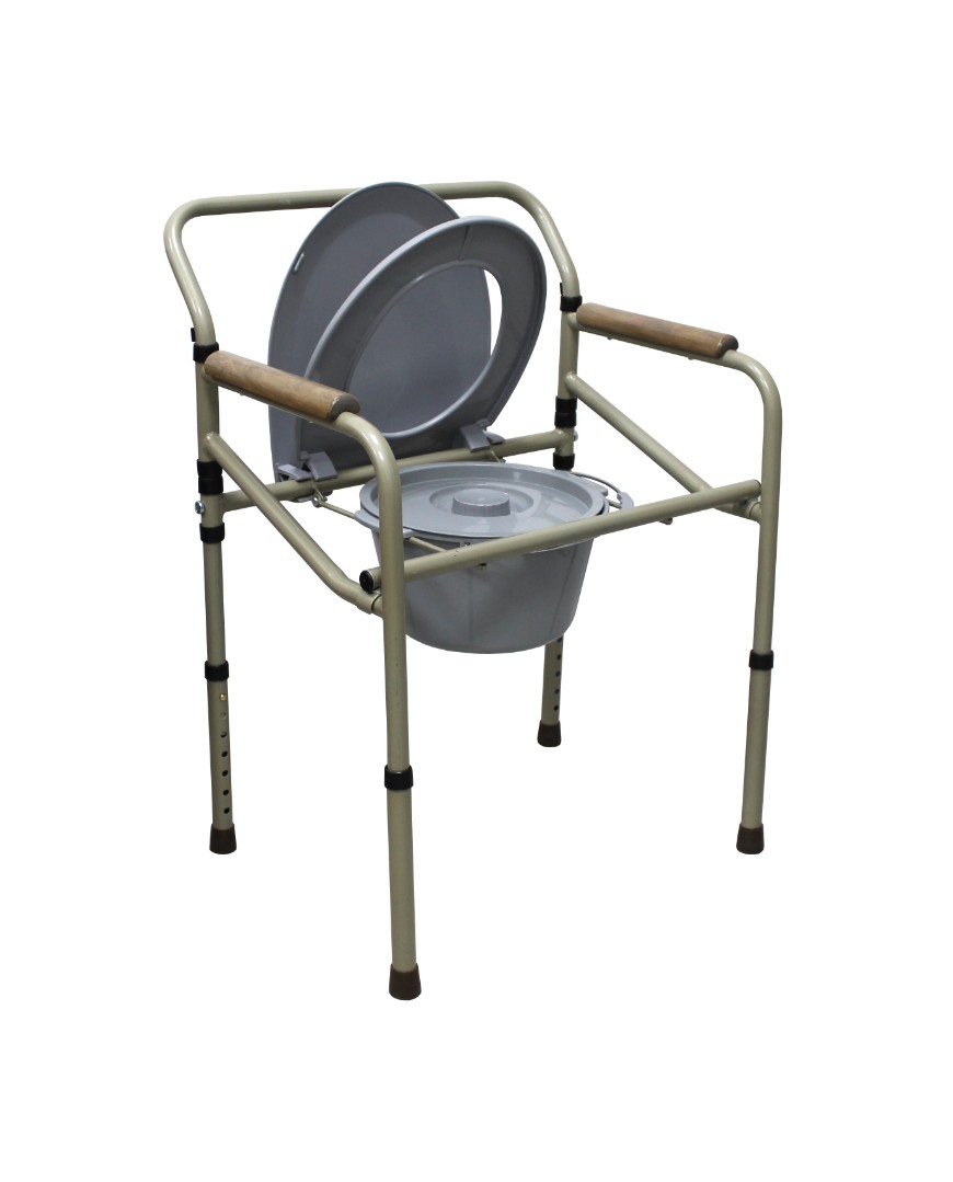 *Стул-туалет Medok с санитарным оснащением стальной складной регулируемый по высоте, MED-04-011