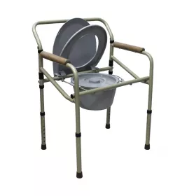 *Стілець-туалет Medok із санітарним оснащенням сталевий складний регульований по висоті, MED-04-011