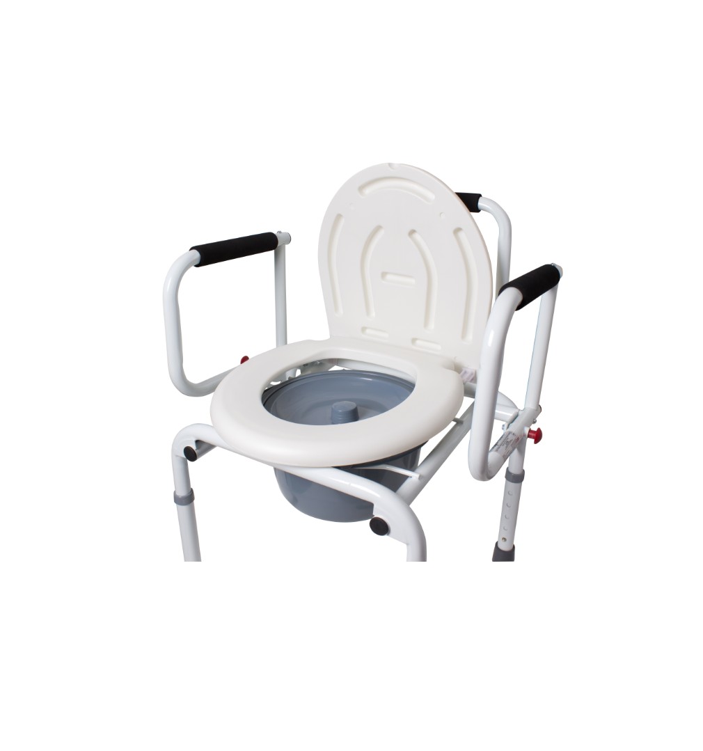 *Стул-туалет Ridni с санитарным оборудов. регул. по высоте с откидными подлокотн. KJT729