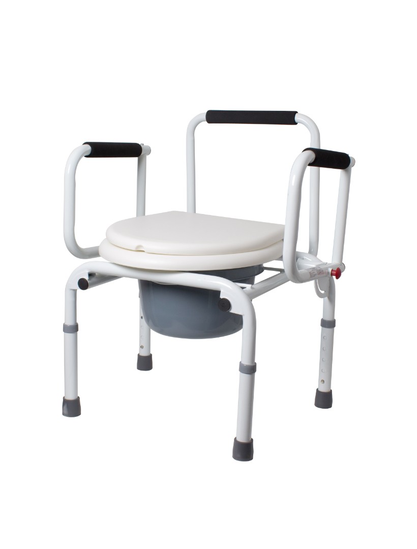 *Стілець-туалет Ridni з санітарним обл. регул. по висоті з відкидними підлокітн. KJT729
