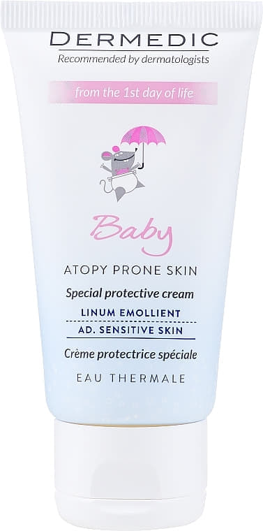 *Крем Dermedic Emolient Linum Baby Ультразащитный при сухой атопической коже SPF15 50г *Крем Dermedic Emolient Linum Baby Ультразащитный при сухой атопической коже SPF15 50г
