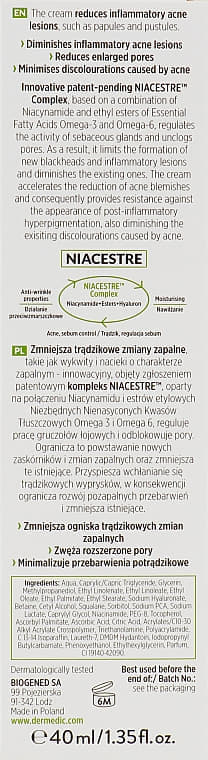 *Крем Dermedic Normacne Therapy Ультраувлажняющий и Регенерирующий 40мл