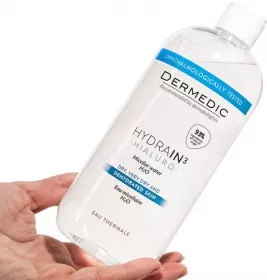 Міцелярна вода Dermedic Hydrain3 Hialuro H2O для зневодненої сухої шкіри 200мл
