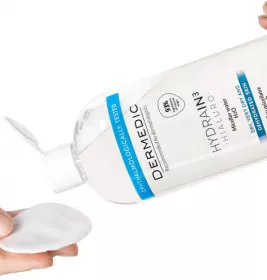 Міцелярна вода Dermedic Hydrain3 Hialuro H2O для зневодненої сухої шкіри 200мл