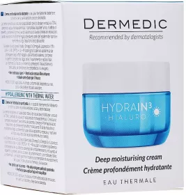 Крем Dermedic Hydrain3 Hialuro Ультра зволожуючий гіалуроновий з захистом SPF15 50г