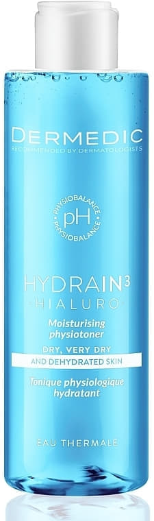 Фізіотонер Dermedic Hydrain3 Hialuro Гіалуроновий для зволоження обличчя 200мл
