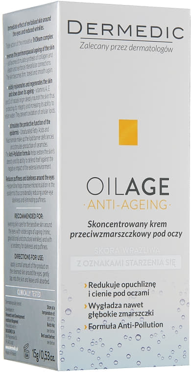 Крем Dermedic Oilage Концентрований проти зморщок навколо очей 15г