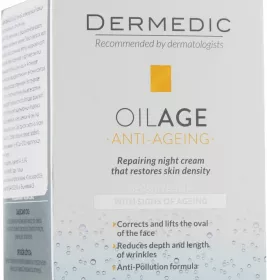 Крем Dermedic Oilage Нічний регенерируюючий відновлюючий пружність шкіри 50г