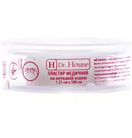 *Лейкопластир H Dr.House котушка нетк.1,25см*5м пластм.котушка