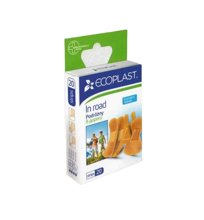 *Лейкопластир ECOPLAST В дорогу набір медичний тканий №20