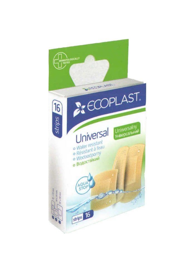 *Лейкопластир ECOPLAST Універсальний набір медичний №16