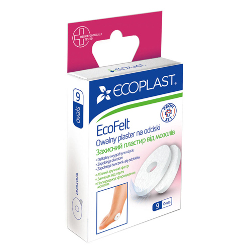 *Лейкопластир ECOPLAST мозольний овальний медичний захисний №9