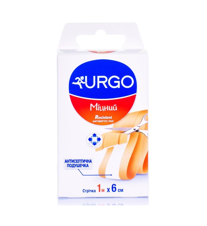 *Лейкопластир УРГО стрічковий міцний 1м*6см
