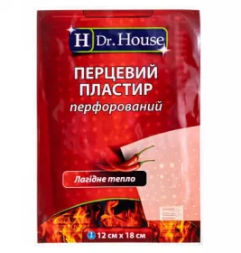 *Лейкопластрь H Dr.House перцовый пластырь перфор.12*18см №1