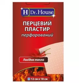 *Лейкопластир H Dr.House перцовый пластырь перфор.12*18см №1