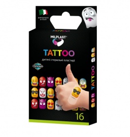 *Лейкопластир Milplast KIDS TATOO набір дитячий №16