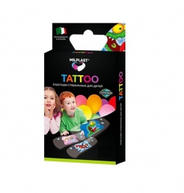 *Лейкопластир Milplast KIDS TATOO набір дитячий стерильний №16