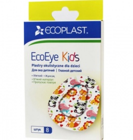 Лейкопластир NORDEPLAST ЭкоАй для очей дитячий 5,7*7,2см №8