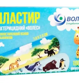 *Лейкопластырь ВОЛЕС бакт.детск.п/э.2,5х7,6 рис.