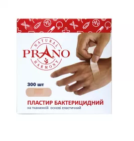 *Лейкопластир PRANO бактеріцидний тканинна основа еластичний 2,5*7,2 см №1 300