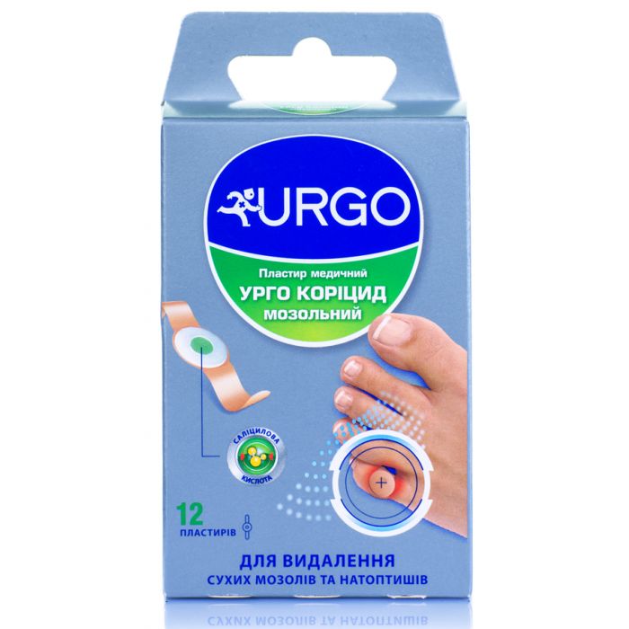*Лейкопластир УРГО Ургокор Коріцид мозольний №12