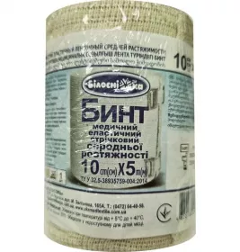 *Бинт эласт.5м*10см ср.р.Белоснежка