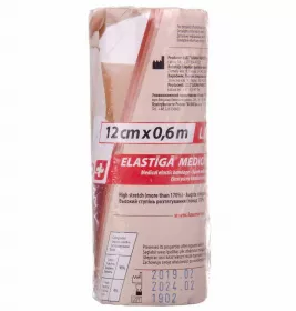 *Бинт LAUMA эластичный Latex Free 12 см*0,6 м